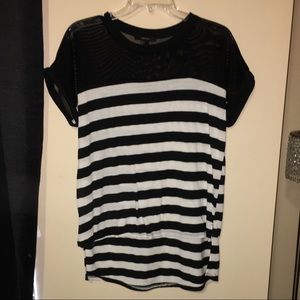 Black and white striped T-shirt